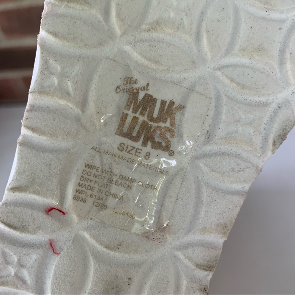 Muk Luks Groove Music Red/Brown Open Toe Ankle Strap Platform Wedge Sandals - Picture 7 of 8